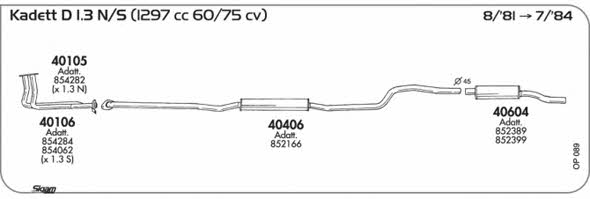 Sigam OP089 Exhaust system OP089