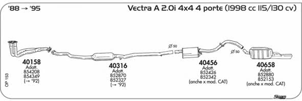 Sigam OP153 Exhaust system OP153