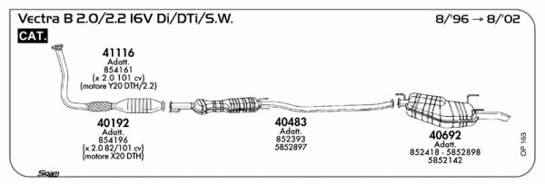 Sigam OP163 Exhaust system OP163