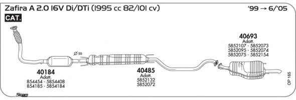 Sigam OP165 Exhaust system OP165