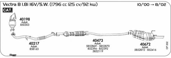 Sigam OP202 Exhaust system OP202