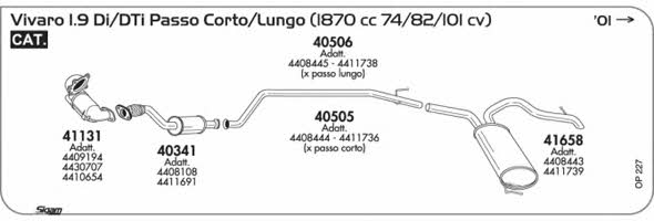 Sigam OP227 Exhaust system OP227