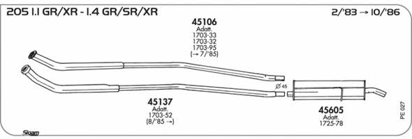 Sigam PE027 Exhaust system PE027