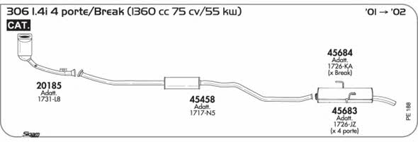 Sigam PE188 Exhaust system PE188