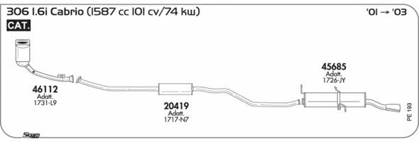 Sigam PE193 Exhaust system PE193