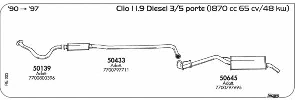 Sigam RE023 Exhaust system RE023