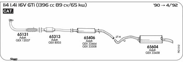 Sigam RO012 Exhaust system RO012