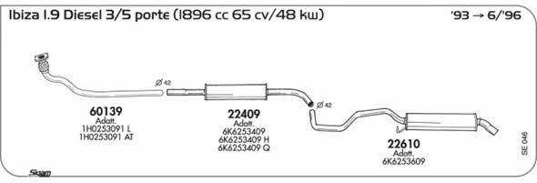 Sigam SE046 Exhaust system SE046