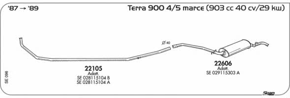 Sigam SE096 Exhaust system SE096