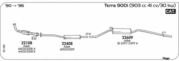 Sigam SE098 Exhaust system SE098