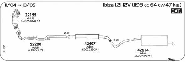 Sigam SE132 Exhaust system SE132