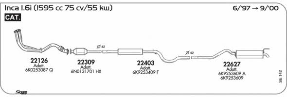 Sigam SE142 Exhaust system SE142