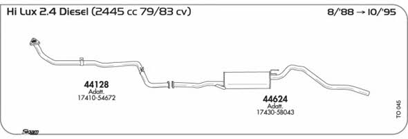 Sigam TO045 Exhaust system TO045