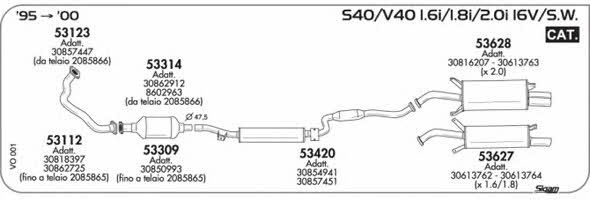 Sigam VO001 Exhaust system VO001