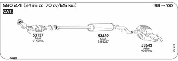 Sigam VO073 Exhaust system VO073