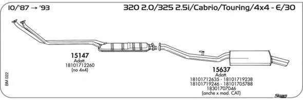 Sigam BM022 Exhaust system BM022