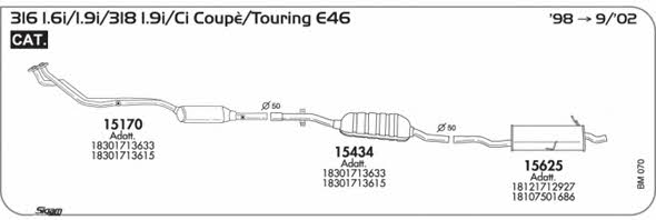 Sigam BM070 Exhaust system BM070