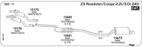 Sigam BM078 Exhaust system BM078