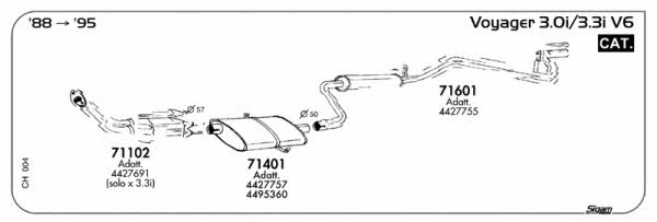 Sigam CH004 Exhaust system CH004