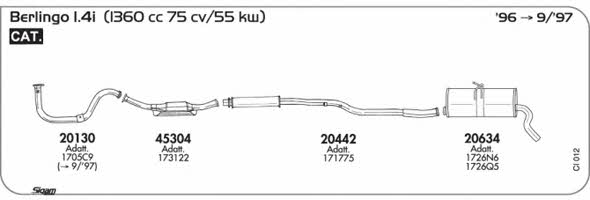 Sigam CI012 Exhaust system CI012
