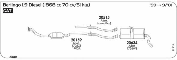 Sigam CI015 Exhaust system CI015