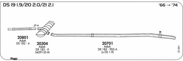 Sigam CI041 Exhaust system CI041
