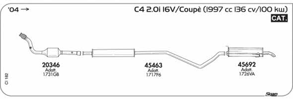 Sigam CI182 Exhaust system CI182