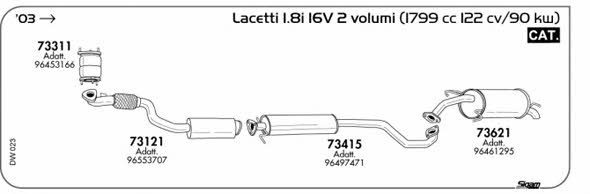 Sigam DW023 Exhaust system DW023