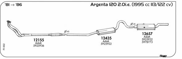 Sigam FI002 Exhaust system FI002