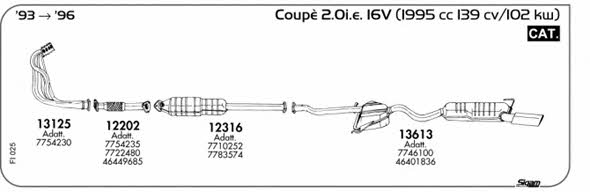 Sigam FI025 Exhaust system FI025