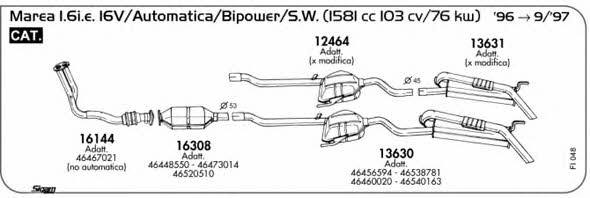 Sigam FI048 Exhaust system FI048