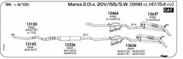 Sigam FI051 Exhaust system FI051