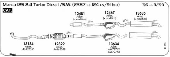 Sigam FI053 Exhaust system FI053