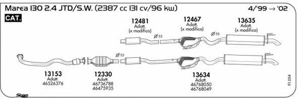 Sigam FI054 Exhaust system FI054