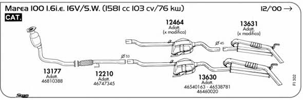 Sigam FI302 Exhaust system FI302