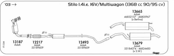 Sigam FI334 Exhaust system FI334