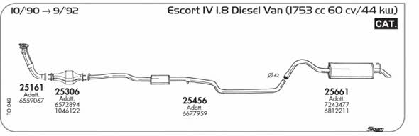 Sigam FO049 Exhaust system FO049