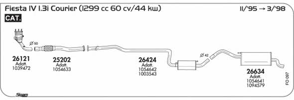 Sigam FO097 Exhaust system FO097