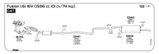 Sigam FO194 Exhaust system FO194