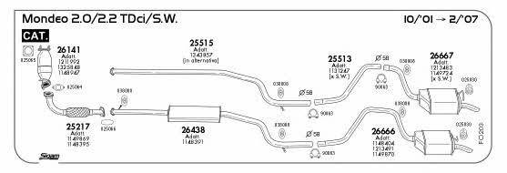 Sigam FO203 Exhaust system FO203