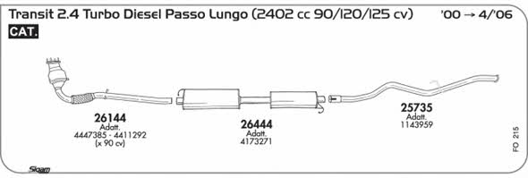 Sigam FO215 Exhaust system FO215