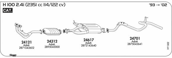 Sigam HY022 Exhaust system HY022