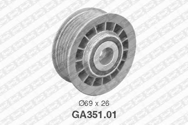 SNR GA351.01 V-ribbed belt tensioner (drive) roller GA35101