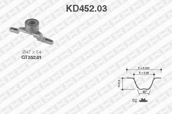 SNR KD452.03 Timing Belt Kit KD45203