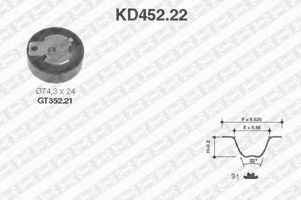 SNR KD45222 Timing Belt Kit KD45222