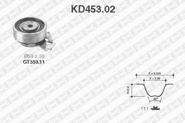 SNR KD45302 Timing Belt Kit KD45302