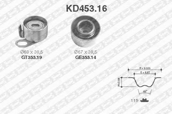 SNR KD45316 Timing Belt Kit KD45316