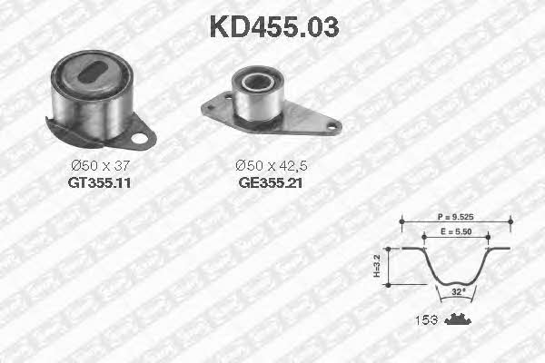SNR KD455.03 Timing Belt Kit KD45503