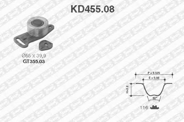 SNR KD455.08 Timing Belt Kit KD45508