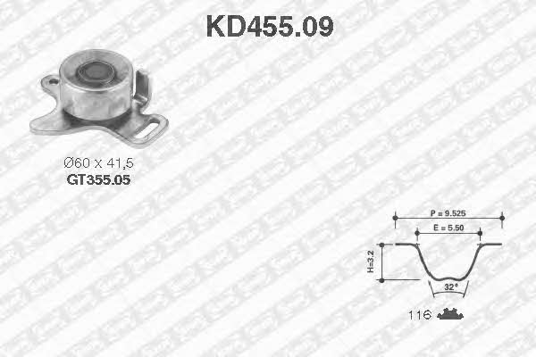 SNR KD455.09 Timing Belt Kit KD45509